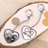 Herz & Heim® Metal Heart Shape Keyring with Your Own