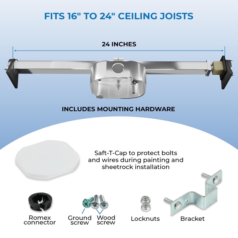 OHLECTRIC Saf-T-Brace For Ceiling Fans - Features 3 Teeth, Twist