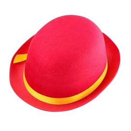 WIDMANN 16803 - Felt Bowler Hat, Unisex Adult, Clown, Circus, Carnival, Theme Parties, One Size, Pink