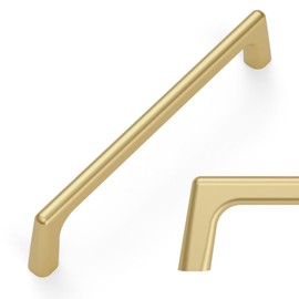 Amerdeco 10 Pack Brushed Gold Cabinet Pulls 5 Inch(128MM) Hole Centers Kitchen Cabinet Handles Hardware Kitchen Handles for Cabinets Cupboard Handles Drawer Pulls ZH0041…