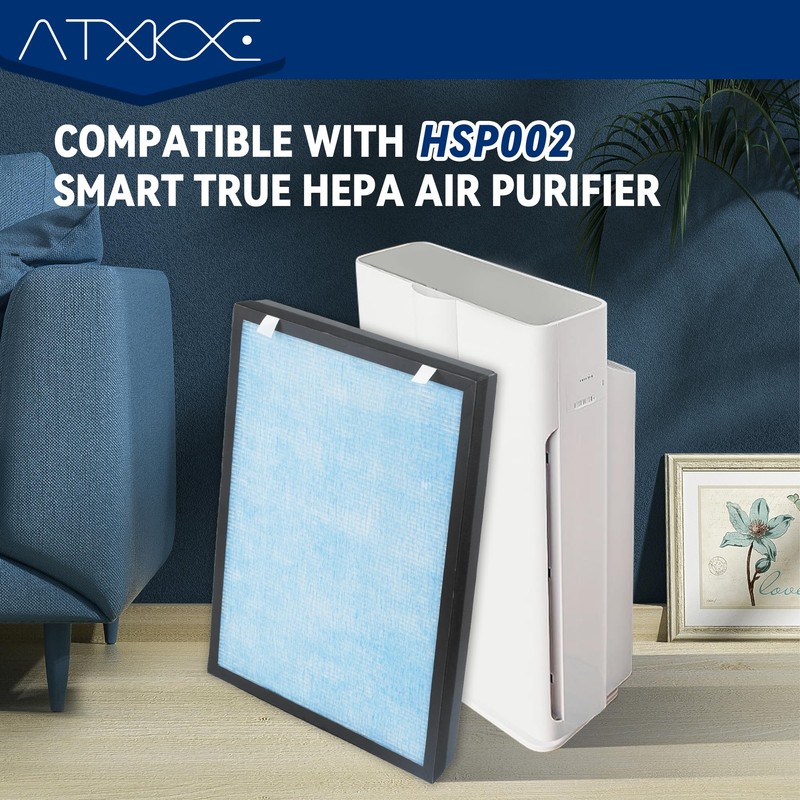 ATXKXE HSP002 Replacement Filter Compatible with Hathaspace Air Purifier Filter