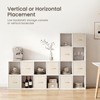 8 Cube Storage Organizer - Solid Wood Bookshelf with 4