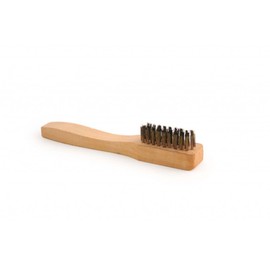 Wooden Handle Suede Shoe Brush - Brass Bristle by Bentley