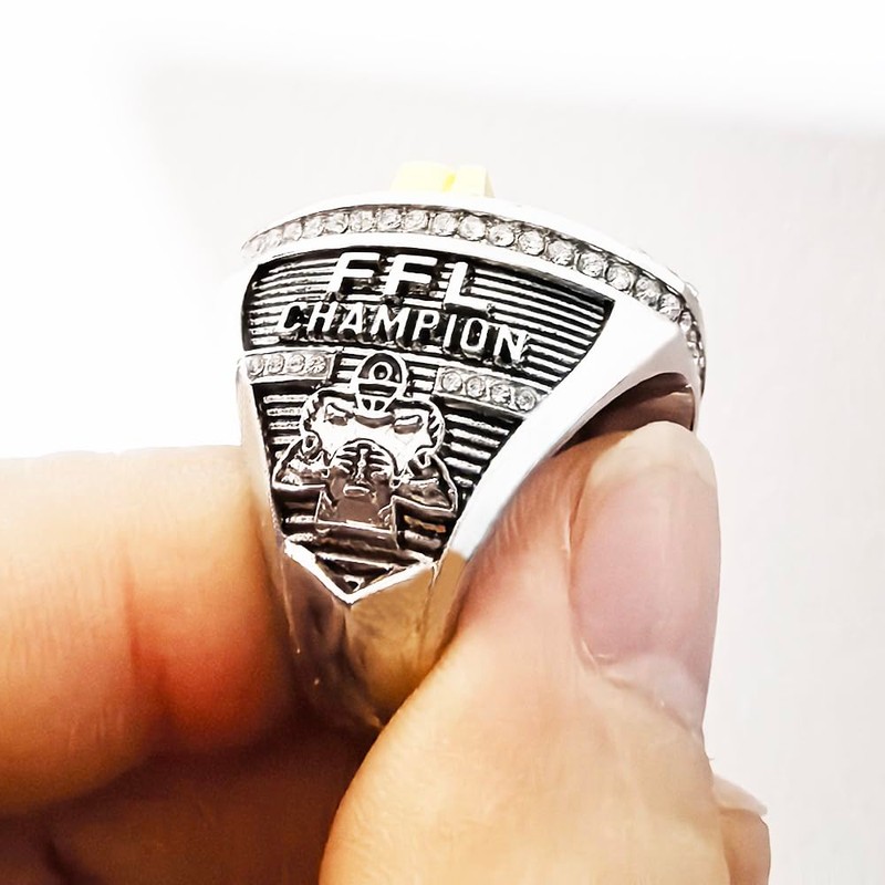 guancrown Fantasy Football Ring 2025 Award Prize Trophy Sports Winner