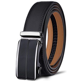 Men's Belt,BULLIANT Leather Ratchet Belt for Men Dress 1 3/8,Trim to Fit