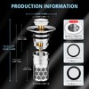 Upgraded Bathroom Sink Plug, 304 Stainless Steel Pop Up Drain