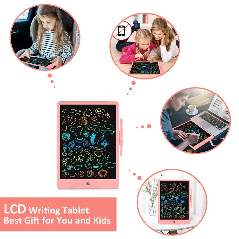 LCD Writing Tablet for Kids Doodle Board with Bag, Electronic