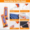 3Pcs Fabric Glue Permanent, 60 ML Washable Clear Clothing Glue,
