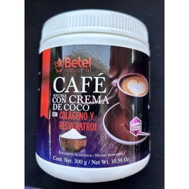Betel Natural Premium Instant Coffee with Resveratrol and Collagen - Colageno y Resveratrol