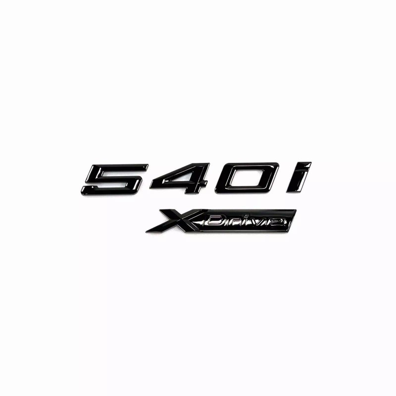 Unbranded for 5 Series Gloss Black Emblem 540i+XDrive Number Letters