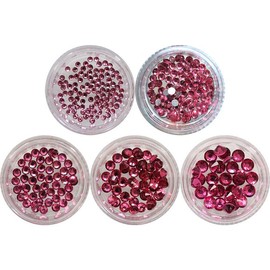 Nail Ssen Nail Art Nail Stone Parts MC Stone Round Pink / 네일쎈 네일아트 네일스톤파츠 MC스톤 원형 핑크
