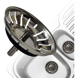 AONAT Kitchen Sink Filter, Drain Plug Sink Plug Drain Strainer Tub Strainer Drain Filter Basket Strainer Waste Plug 79 mm