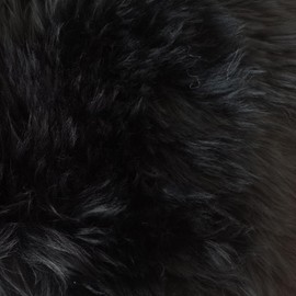 Gracefur A Pair Genuine Sheepskin Seat Covers, Long Wool Front Car Seat Covers, Easy to Install, Airbag Compatible Universal Fits Seat Covers for SUV, Trucks, Cars (Black)