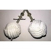 Humaira Nauticals White Jute Rope Door Knobs/Rope Knot Drawer Pulls