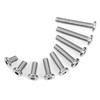 Valorada 20Pcs M6 x 80mm Flat Head Hex Socket Screws,