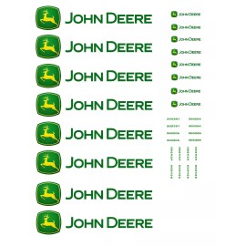 Unbranded O Scale Truck / Trailer Decals   " John Deere "