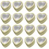 16 Pcs Metal Tins Jar 2 OZ Empty Heart Shaped