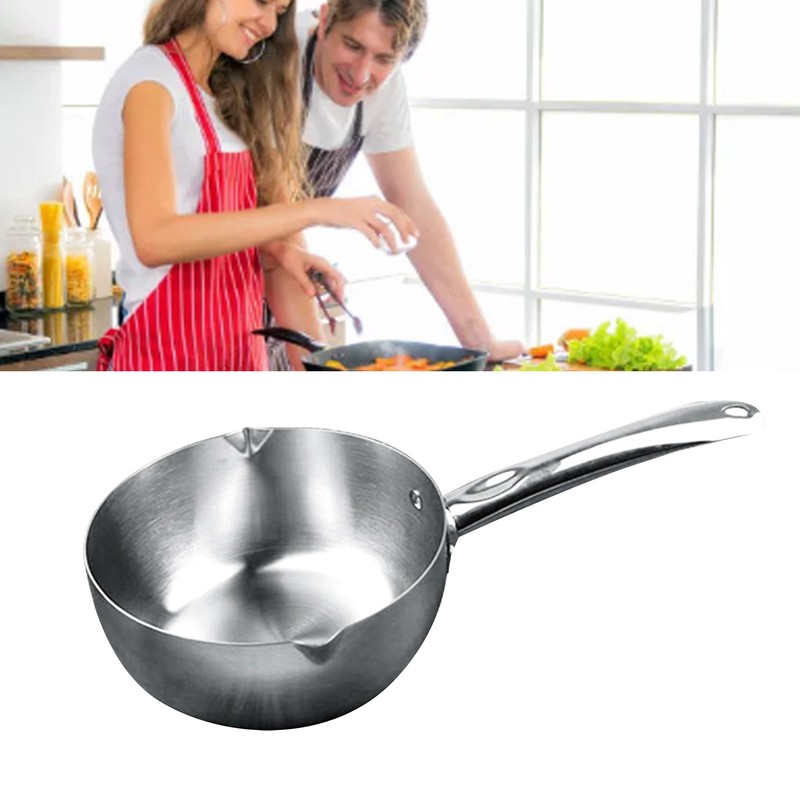Stainless Steel Butter Warmer Pan Multifunctional Prevent Stick Milk Warmer