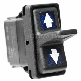 Carling Technologies OTRATTW Carling Tech Contura XII Rocker Switch, Polaris, ARROWS, BLUE LENS