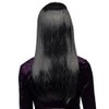 Boland 10102002 BOL86081 Witch Aurora Long Wig, Black with White