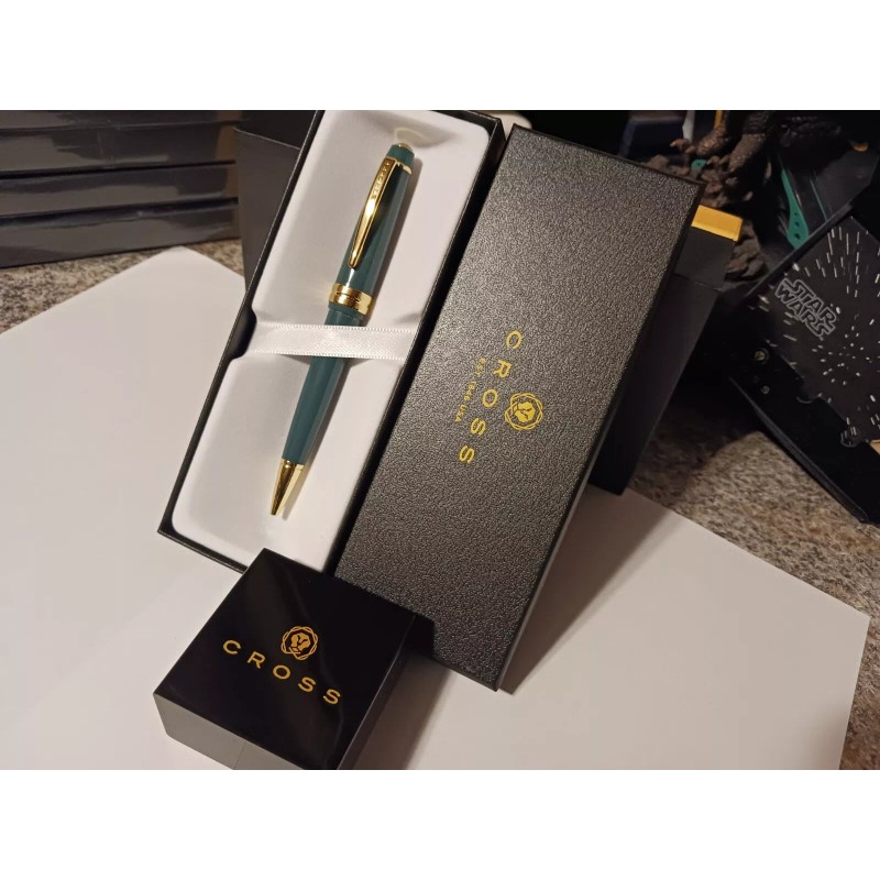 Cross Classic Green and Gold Ballpoint Pen New Christmas BIRTHDAY