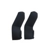 2Pcs Black Baby Stroller Armrest Cover, Soft Handle Protector, Removable