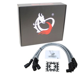 AIP Electronics Dragon Fire Ultra Low 40 Ohm per/ft. Pro Series High Performance Spark Plug Wire Set for 2004-2011 Mazda RX8 RX-8 with LS Coil Conversion OEM Fit PWJ204-PRO