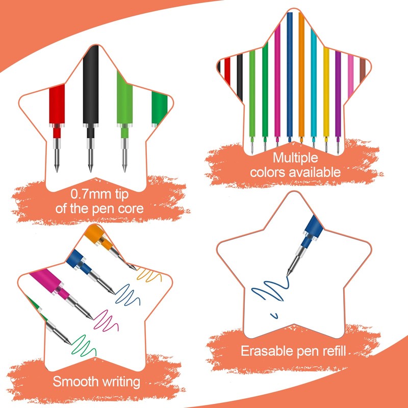 24 Refills, Erasable Refills, Erasable Colour Refills, Gel Pens, Erasable