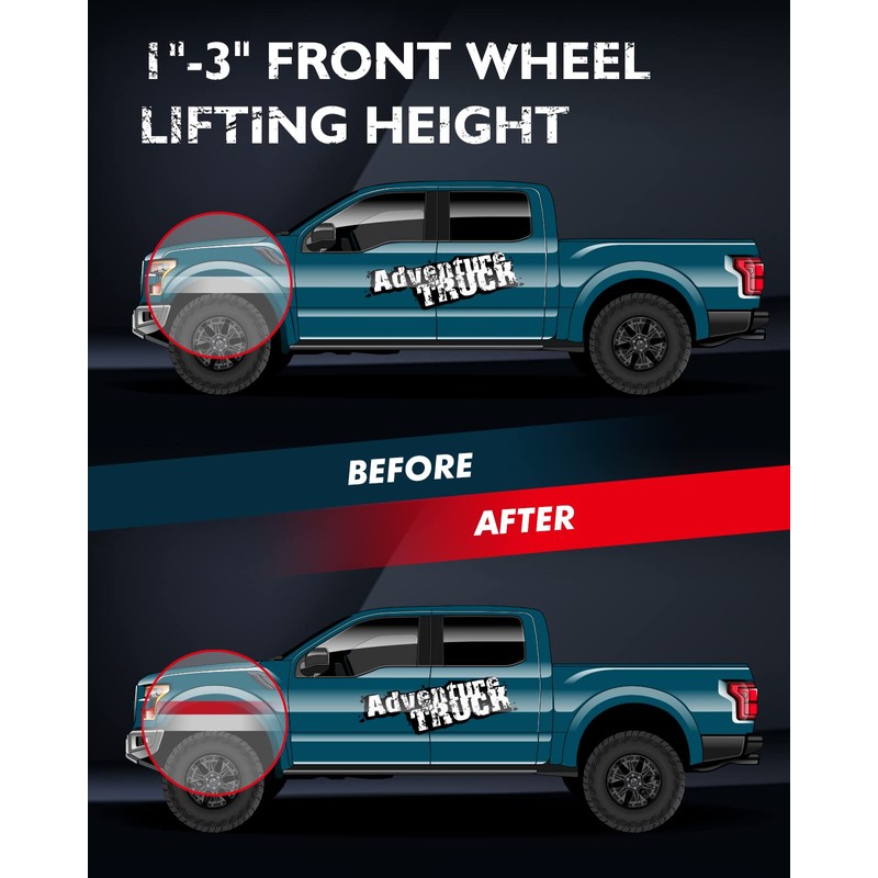 KAX 1"-3" Front Leveling Lift Kit for Silverado Sierra 2500