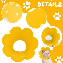 JEYORZY Cat Collar, Adjustable Lightweight Protective Collar, Soft Protective Collar, Cone Collars, Recovery Collar, Pet Elizabethan for Cats, Small Dogs (XS)