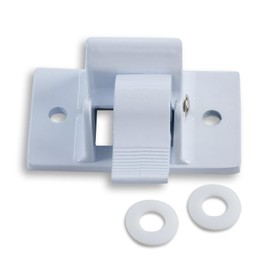 Zhiqinge Compatible 3104653.005 RV Camper Trailer Bottom Mounting Bracket for 8300 8500 9000 Awning Replacement White Lower 2PC