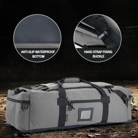 105l Large Duffel Bag For Travel, Gym & Sports - Water Repellent Polyester, Hidden Straps, Shoe Compartment - Perfect Luggage Duffle Bag Or Backpack For Men & Women