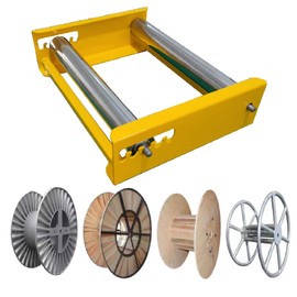 Cable Drum Roller Reel Dispenser Cable Roller Stand for Wire Reel Diameter 20cm to 50cm width 36cm S