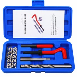 BestsQ Metric Thread Repair Kit M12 x 1.0MM Compatible Hand Tool Set for Auto Repairing (M12-1.0)