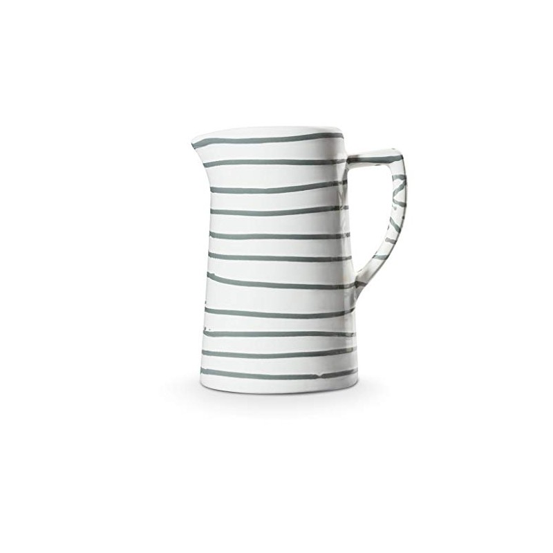 GMUNDNER KERAMIK Water Jug Capacity: 0.7 Litres Grey Flamed Crockery