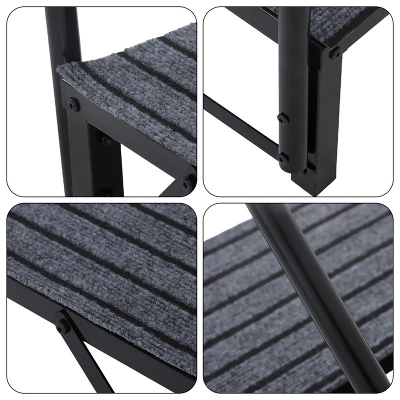 Silscvtt Steps Outdoor Stairs 2 Step RV Steps with 2
