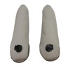 FZJDSD 2pcs Plain Gray Leather Seat Armrest Cloves Compatible with
