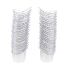 50 Pcs Non Sterile Disposable Plastic Eye Wash Cups Portable Disposable Measuring Cup 5ml Eye Flush Cleaning Cups Vials for Storage or First Aid Kit Use by PPX