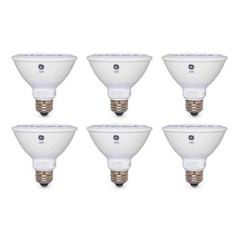 GE 84380 LED PAR30 Flood Light Bulb, 12 Watt, 900 Lumen, 3000K, Dimmable, 6 Pack