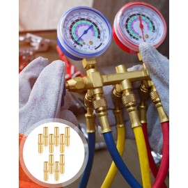 KGDUYC Hose Connector 10 mm Brass Pack of 10 Brass Hose Connection 10 mm (3/8 Inch) Straight Barb Connector Brass Hose Nozzle Connector Thread Fitting Fittings Hose Connectors