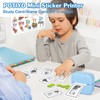 POTIYO Mini Sticker Printer, Inkless Sticker Printer, Bluetooth Smart Thermal