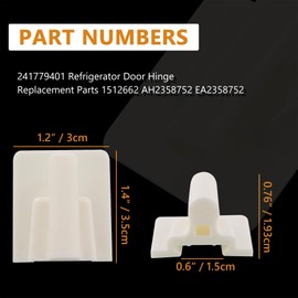 GYOFFULL 241779401 1512662 Refrigerator Door Hinge Pin Compatible with Frigidaire Replace AH2358752, EA2358752, and PS2358752 (4PACK)