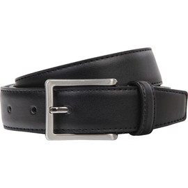 Linden Man Leather Belt Mens Belt Men Genuine Cow Leather Extra Large, Available in 2 Colours (Black/Dark Brown - 130 black