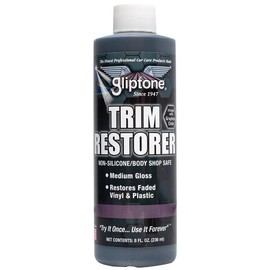 Gliptone Trim Restorer Semi-Permanent Graphene Infused Coating, Restores Faded Plastic and Vinyl, 8 oz