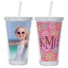 Photo Acrylic Tumbler with Straw