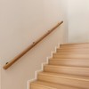 3FT Wooden Stair Handrail,Staircase Indoor Outdoor Handrail,Wall Mounted Barrier Free
