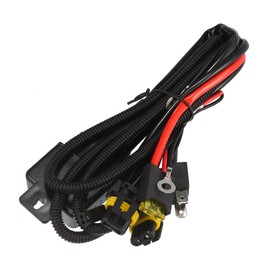 sourcing map Car Vehicle HID Xenon Bulb 35W 55W Wiring Harness Controller DC 12V