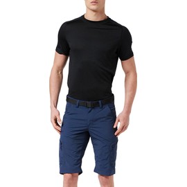 Schöffel Silvaplana2 Men's Shorts, Versatile Hiking Shorts with Separate Belt, Comfortable Outdoor Shorts with Practical Pockets, blue, 50