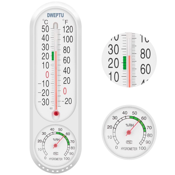 Outdoor/Indoor Thermometer Hygrometer Humidity Meter Thermometers Temperature Humidity Gauge Meter