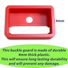 Decoralin Seatbelt Buckle Guard – Red Safety Cover with Keychain